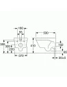 Unitazas Hygienic Flush rimless, soft close dangtis, Gustavsberg