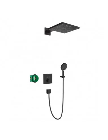 Potinkinė dušo sistema Raindance E juoda matinė, Hansgrohe