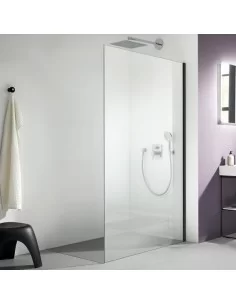 Stacionari dušo sienelė WALK-IN XC 100 juodu rėmu, Kermi