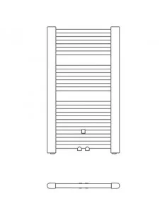 Rankšluosčių džiovintuvas Basic 50 804x450mm juodas matinis, Kermi