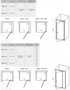 Dušo kabina PIVOT 90x90cm juodas rėmas, RAVAK