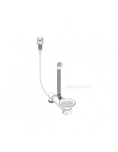 Plautuvės ventilis AQUASANITA Retro AQ-002V-Rame