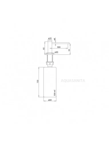 Skysto muilo dozatorius AQUASANITA DS Silicsana