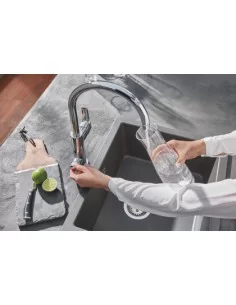 Maišytuvas plautuvei Blue Pure Baucurve, su filtru, chromas , Grohe