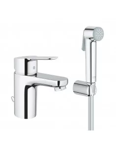 Maišytuvas praustuvo BauEdge S, su bide dušeliu, chromas, Grohe