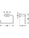 Laikiklis tuoletiniam popieriui Essentials Cube, chromas, Grohe