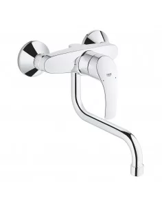 Maišytuvas plautuvei Eurosmart , snapelis 217 mm, iš sienos, chromas, Grohe