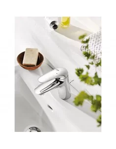 Maišytuvas praustuvo Eurostyle S, su dugno vožtuvu, chromas, Grohe