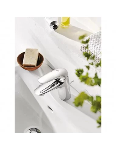 Maišytuvas praustuvo Eurostyle S, su dugno vožtuvu, chromas, Grohe