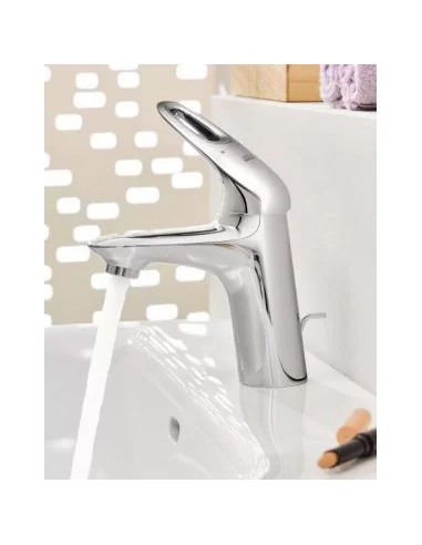 Maišytuvas praustuvo Eurostyle S, su dugno vožtuvu, chromas, Grohe