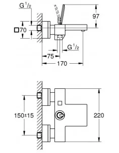 Maišytuvas Voniai Eurocube Joy , Grohe