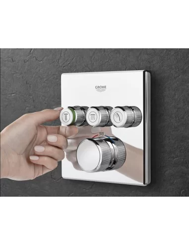 Maišytuvas dušo potinkinis, termostatinis Grohe SmartControl, 3-jų padėčių, chromas, Grohe