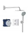 Dušo sistema potinkinė su termostatiniu maišytuvus Grohtherm Perfect Rainshower Cosmopolitan 210 , chromas, Grohe