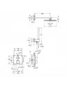 Dušo sistema potinkinė su termostatiniu maišytuvu Grohtherm Cube, chromas, Grohe