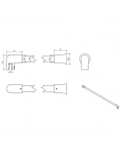 Dušo sienelė Dija 80, 90, 100, 110, 120, 130, 140 cm, BRASTA GLASS