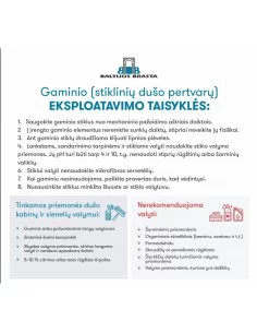 Dušo sienelė Laura 90, 100, 100 cm, BRASTA GLASS