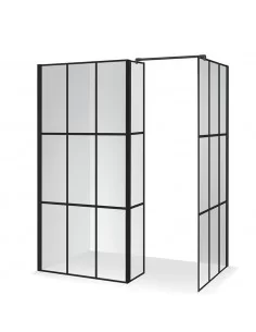 Dušo kabina Nero Cube Bona 140 cm, BRASTA GLASS