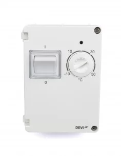 Termostatas DEVIreg™ 610, -10...+50 °C, laidinis temp. jutiklis, 10 A, IP 44