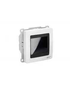 Termostatas DEVIreg™ Touch baltas, +5...+45 °C, grindų+patalpos, 16 A, be rėmelio