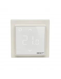 Termostatas DEVIreg™ Smart WiFi baltas, +5...+45 °C, grindų+patalpos jutiklis, 16 A