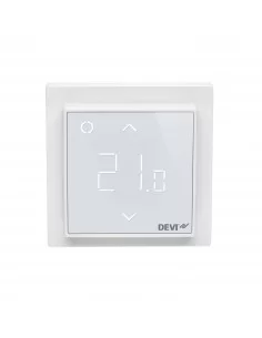 Termostatas DEVIreg™ Smart WiFi poliar. baltas, +5...+45 °C, grindų+patalpos jutiklis, 16 A
