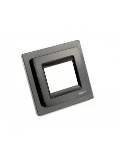 Termostatas DEVIreg™ Touch juodas, +5...+45 °C, grindų+patalpos jutiklis, 16 A