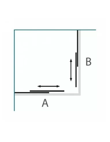 Dušo kabina Vesta 80, 90, 100 cm, BRASTA GLASS