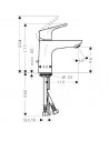 Maišytuvas praustuvui Focus 100 chromas, Hansgrohe