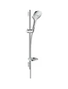 Dušo komplektas su aukštu laikikliu Raindance Select E 120 3 jet 65cm chromas, Hansgrohe