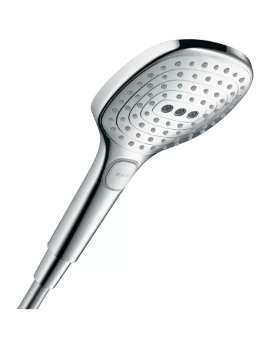 Dušo komplektas su aukštu laikikliu Raindance Select E 120 3 jet 65cm chromas, Hansgrohe