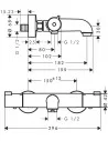 Maišytuvas voniai termostatinis Ecostat 1001 CL, Hansgrohe