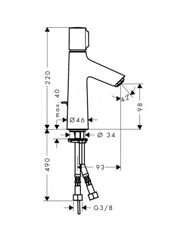 Maišytuvas praustuvui Talis Select S, Hansgrohe