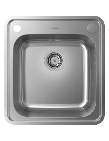 Plautuvė nerūdijančio plieno 480x520mm S41 S412-F400, Hansgrohe