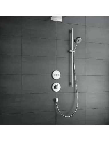 Dušo komplektas su aukštu laikikliu Raindance Select S 3 jet 90cm chromas, Hansgrohe