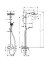 Dušo sistema su maišytuvu Crometta E 240, Hansgrohe