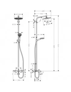 Dušo sistema voniai Crometta S 240, Hansgrohe