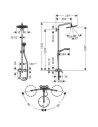 Dušo sistema su maišytuvu Croma Select S 280 1jet, Hansgrohe