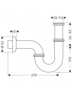 Sifonas praustuvui , Hansgrohe