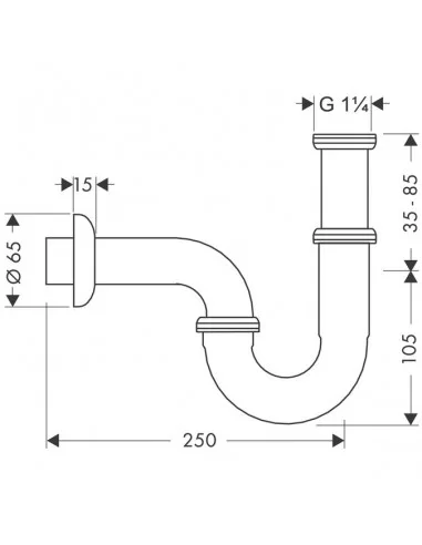 Sifonas praustuvui , Hansgrohe