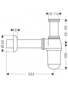 Sifonas praustuvui , Hansgrohe