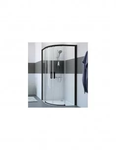 Pusapvalės dušo kabinos Huppe Classics 2, termostatinės dušo sistemos Hansgrohe Vernis Blend ir dušo pado su sifonu komplektas