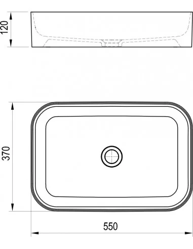 Keraminis praustuvas Ceramic SLIM R, RAVAK