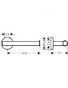 Laikiklis tualetinio popieriaus metalinis Logis Universal, Hansgrohe