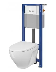 WC sistema CERSANIT AQUA (WC Moduo, rėmas, mygtukas)