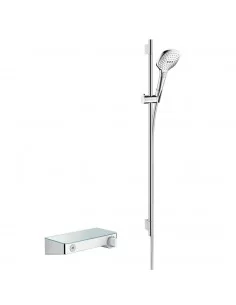 Dušo komplektas su termostatu SHOWERTABLET SELECT 300 baltas/chromas, Hansgrohe