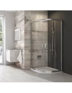 Dušo kabina BLCP4-90 blizgi+stiklas Transparent, RAVAK