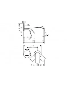 Potinkinis praustuvo maišytuvas Ceraplan, Hansgrohe