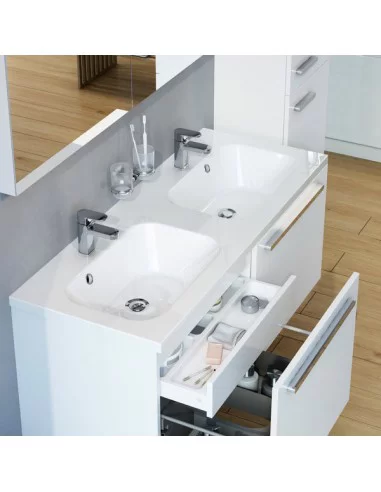 Dvigubas praustuvas Chrome 1200 su persipylimu, RAVAK