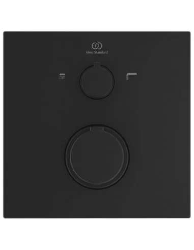 Ideal Standard Ceratherm C100 potinkinis termostatinis maišytuvas dušui ir voniai, išorinė dalis, matinė juoda