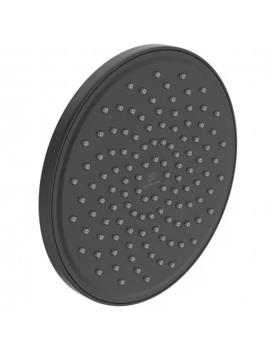Ideal Standard lietaus dušo galva 200 mm su silikoniais purkštukais, matinė juoda